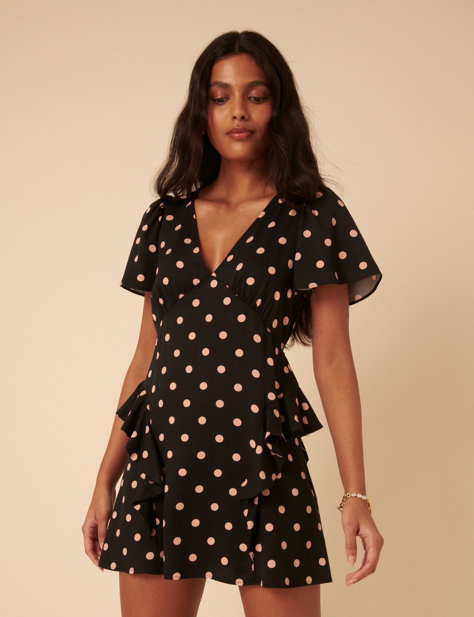 ○pika○ ANDRESED flocky dot dress Elexiay Mini Dress | Pickle